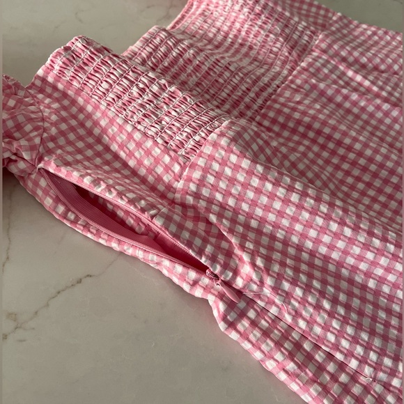 Zara Pink Gingham Dress - Picture 6 of 9